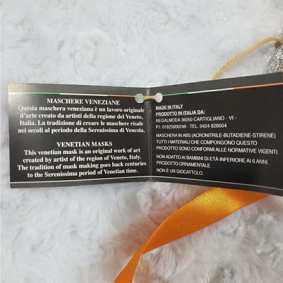 Masquerade mask hand crafted in Italy - Picture 8 of 9